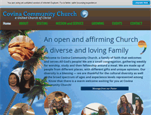 Tablet Screenshot of covinacommunityucc.org